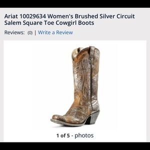 Ariat Brushed Silver Cowgirl Boots